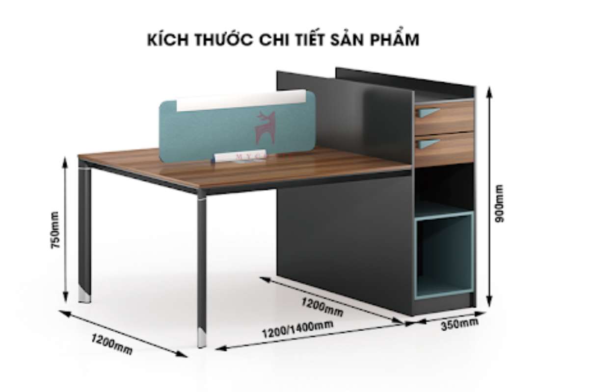 Tiêu chuẩn kích thước bàn giám đốc về chiều cao